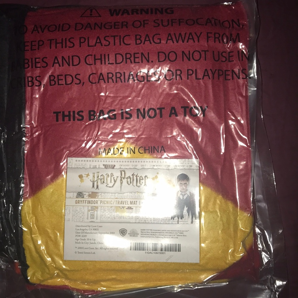 Gryffindor Picnic/Travel Mat
